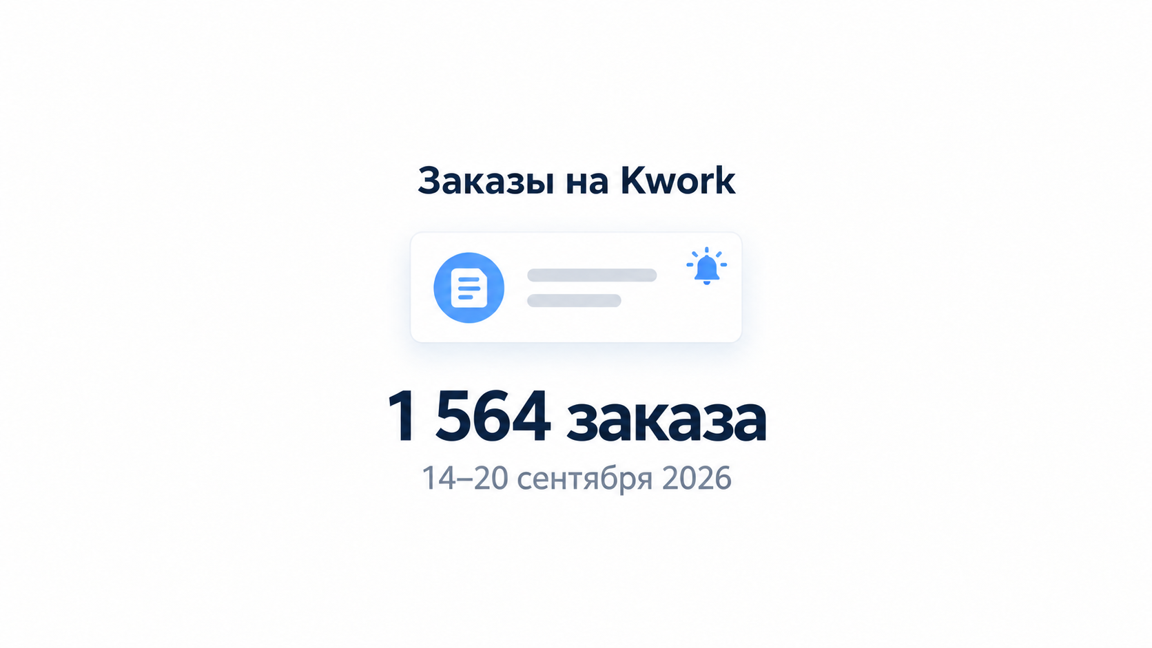 Заказы на Kwork 14–20 сентября 2026: где стало больше задач
